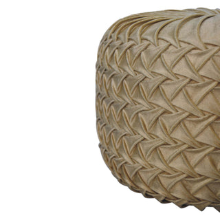 Lucidora - Ochre Hart Pouffe - Poufs