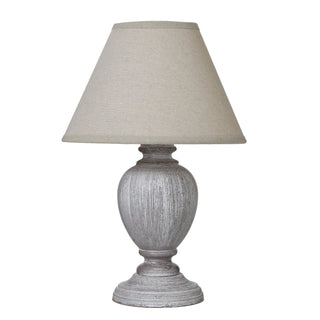 Lucidora - Otem Urn Table Lamp With Linen Shade - Table Lamps