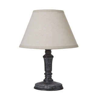Lucidora - Palmyra Column Table Tamp With Linen Shade - Table Lamps