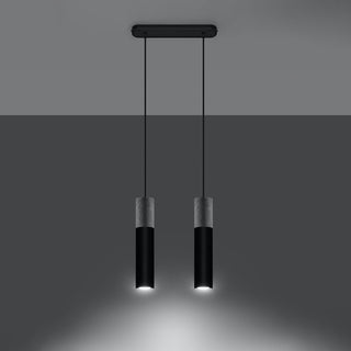 Lucidora - Pendant lamp BORGIO 2 black - Pendant lamps