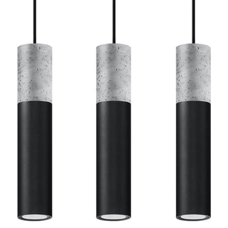 Lucidora - Pendant lamp BORGIO 3L black - Pendant lamps