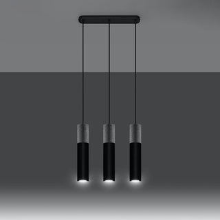 Lucidora - Pendant lamp BORGIO 3L black - Pendant lamps