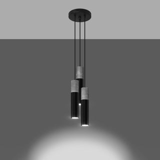Lucidora - Pendant lamp BORGIO 3P black - Pendant lamps