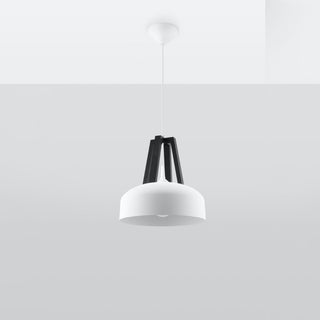 Lucidora - Pendant lamp CASCO white/black - Pendant lamps