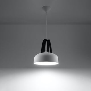 Lucidora - Pendant lamp CASCO white/black - Pendant lamps