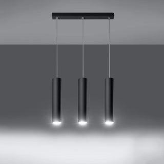 Lucidora - Pendant lamp LAGOS 3L black - Pendant lamps