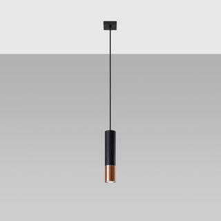 Lucidora - Pendant lamp LOOPEZ 1 black/copper - Pendant lamps