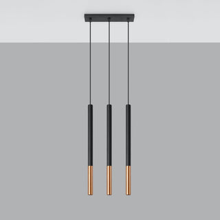 Lucidora - Pendant lamp MOZAICA 3L black/copper - Pendant lamps