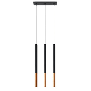 Lucidora - Pendant lamp MOZAICA 3L black/copper - Pendant lamps