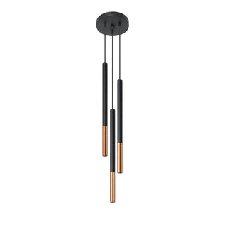 Lucidora - Pendant lamp MOZAICA 3P black/copper - Pendant lamps