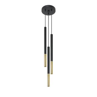 Lucidora - Pendant lamp MOZAICA 3P black/golden - Pendant lamps