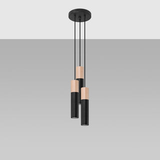 Lucidora - Pendant lamp PABLO 3P black - Pendant lamps
