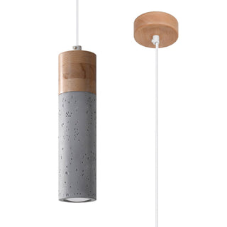 Lucidora - Pendant lamp ZANE 1 grey - Pendant lamps