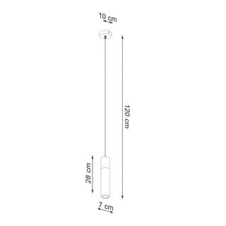 Lucidora - Pendant lamp ZANE 1 grey - Pendant lamps