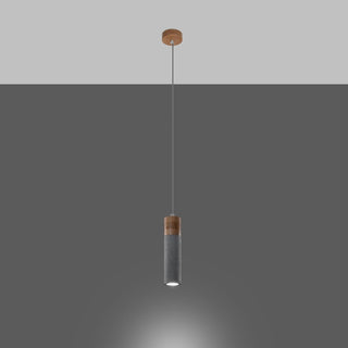 Lucidora - Pendant lamp ZANE 1 grey - Pendant lamps