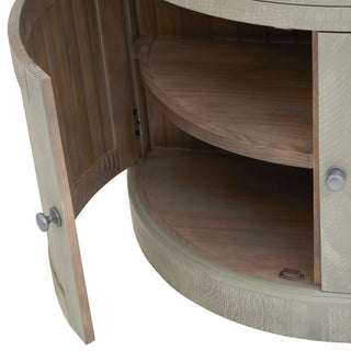 Lucidora - Saltaire Collection Half Moon 2 Door Cupboard With Drawer - Sideboards