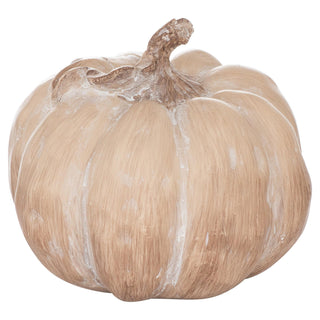 Lucidora - Set Of Three Carved Wood Effect Pumpkins - Ornaments