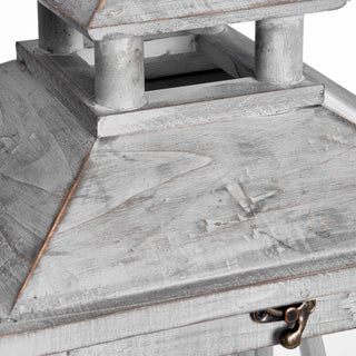 Lucidora - Set Of Three Wooden Lanterns With Traditional Cross Section - Lanterns