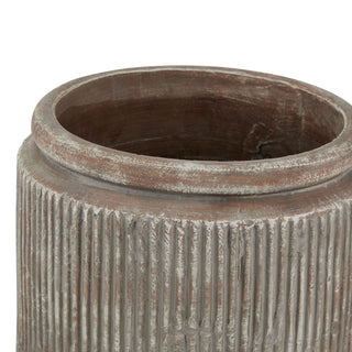 Lucidora - Siena Brown Dolly Pot - Jars