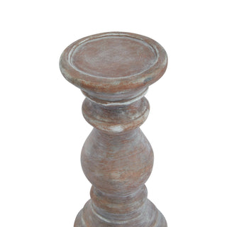 Lucidora - Siena Small Brown Column Candle Holder - Candle Holders