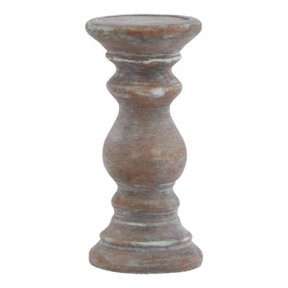 Lucidora - Siena Small Brown Column Candle Holder - Candle Holders