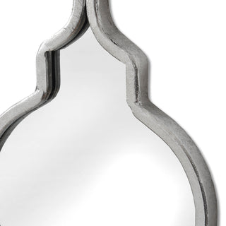 Lucidora - Silver Quarterfoil Decorative Hanging Mirror - Wall Mirrors