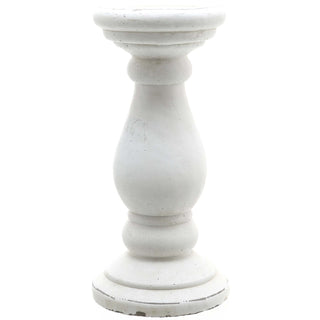 Lucidora - Small Matt White Ceramic Candle Holder - Candle Holders