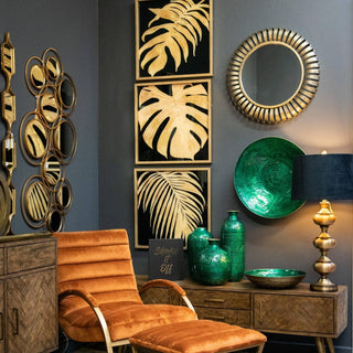 Lucidora - Square Decorative Hanging Collage Mirror In Gold - Wall Mirrors