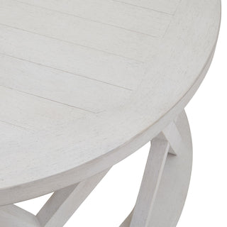 Lucidora - Stamford Plank Collection Round Coffee Table - Coffee Tables