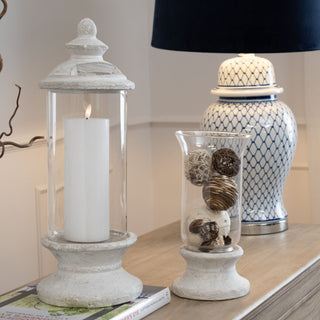 Lucidora - Stone Based Hurricane Lantern - Lanterns