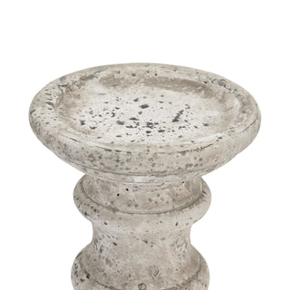 Lucidora - Stone Ceramic Column Candle Holder - Candle Holders