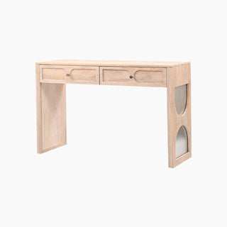 Lucidora - Tasneem Natural Two Drawer Console Table - Console Tables