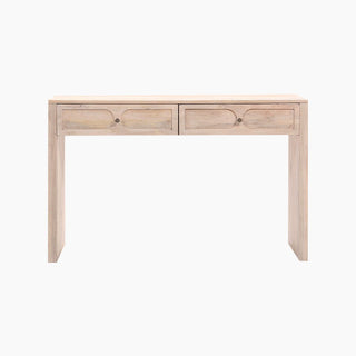 Lucidora - Tasneem Natural Two Drawer Console Table - Console Tables
