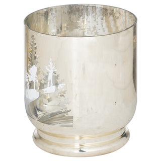 Lucidora - The Noel Collection Silver Forest Medium Candle Holder - Candle Holders