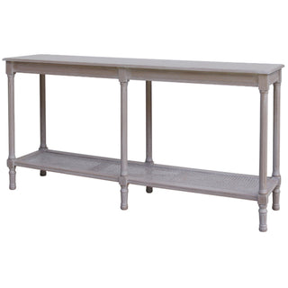 Lucidora - The Serene Rattan Collection Large Console Table - Console Tables