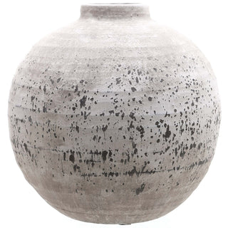 Lucidora - Tiber Large Stone Ceramic Vase - Globular Vases