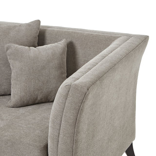 Lucidora - Vesper Taupe Cushion Back Snuggle Chair - Armchairs