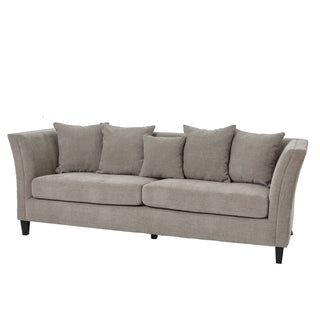Lucidora - Vesper Taupe Cushion Back Three Seater Sofa - Sofas