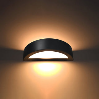 Lucidora - Wall lamp ceramic ATENA black - Wall lamps