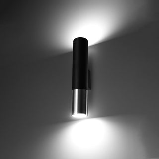 Lucidora - Wall lamp LOOPEZ black/chrome - Wall lamps