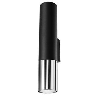 Lucidora - Wall lamp LOOPEZ black/chrome - Wall lamps