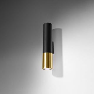 Lucidora - Wall lamp LOOPEZ black/golden - Wall lamps