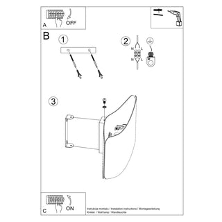 Lucidora - Wall lamp TILA 40 black - Wall lamps