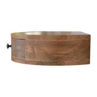 Lucidora - Wall Mounted Rounded Bedside - Bedside Cabinets