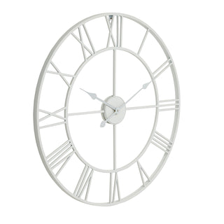 Lucidora - White Skeleton Wall Clock - Wall Clocks