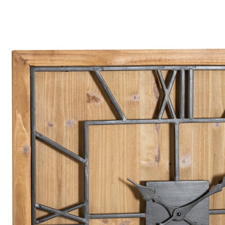 Lucidora - Williston Square Wooden Wall Clock - Wall Clocks