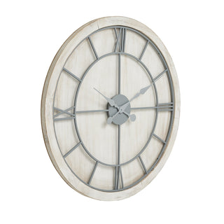 Lucidora - Williston White Large Wall Clock - Wall Clocks