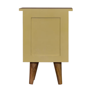 Lucidora - Yellow Hand Painted Bedside - Bedside Cabinets