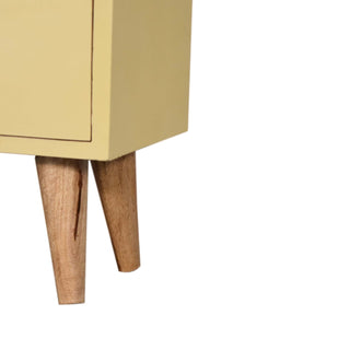 Lucidora - Yellow Hand Painted Bedside - Bedside Cabinets