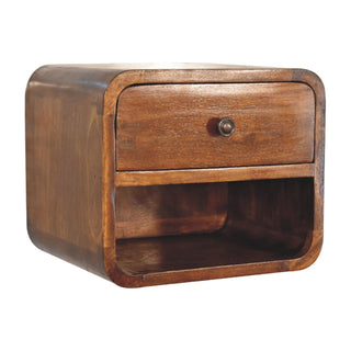 Mini Curve Floating Bedside - Bedside Cabinets - Lucidora
